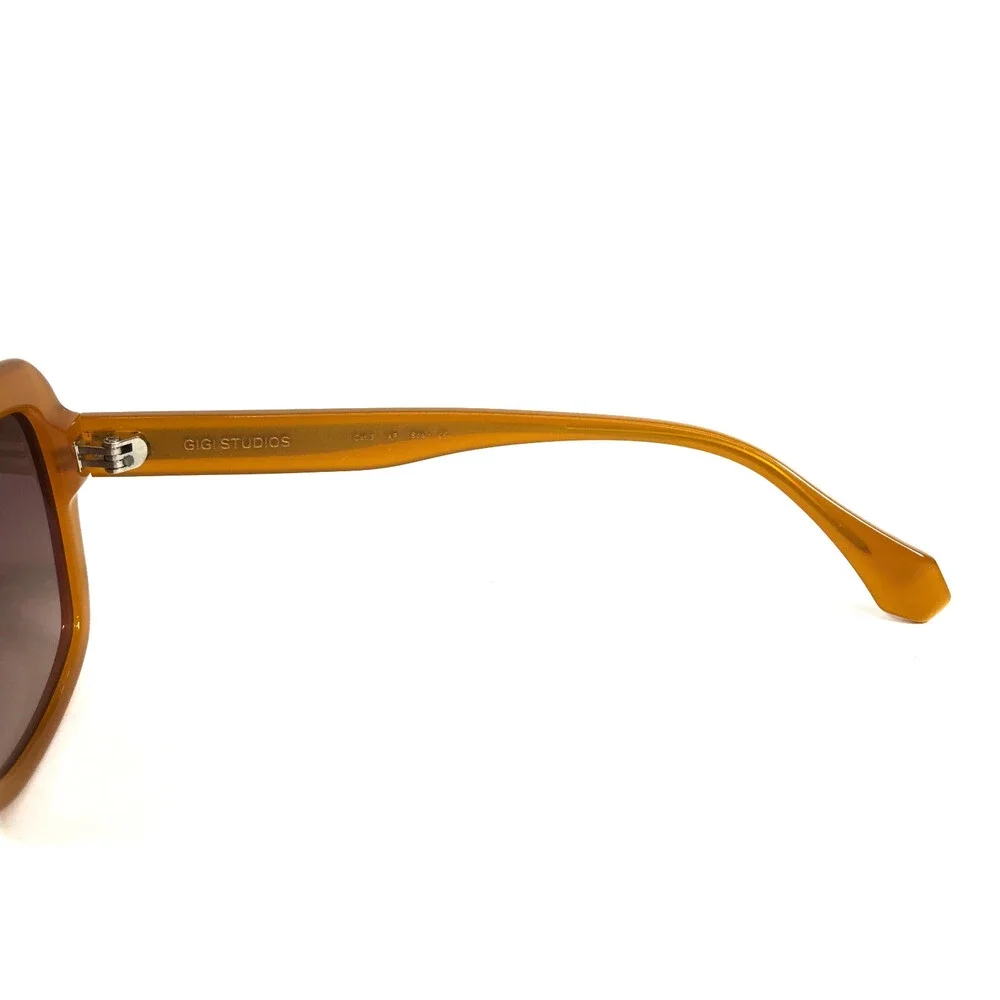 Gigi Studios Sunglasses GENESIS 6934/5 Amber Honey Frames Brown Gradient Lenses